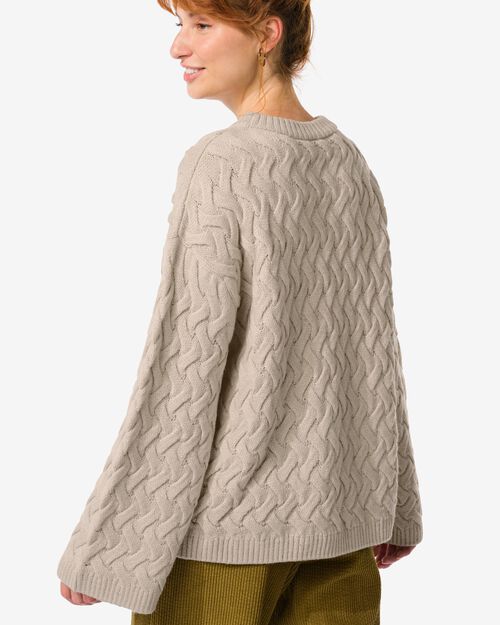 pull femme Gaia structuré sable