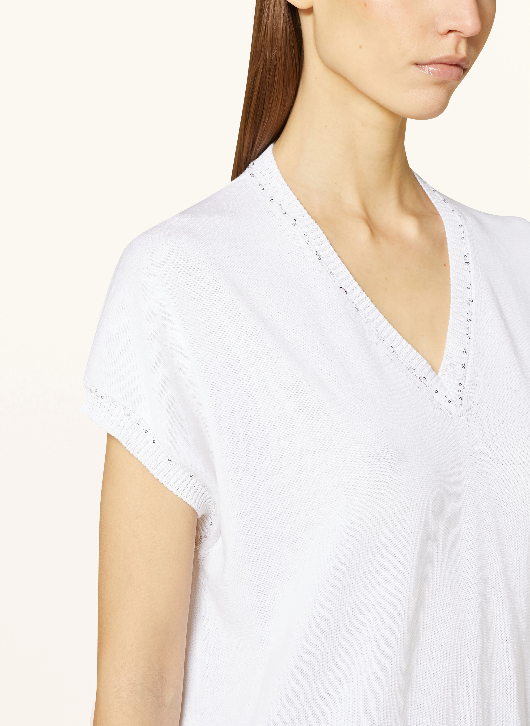 FABIANA FILIPPI Strickshirt mit Pailletten