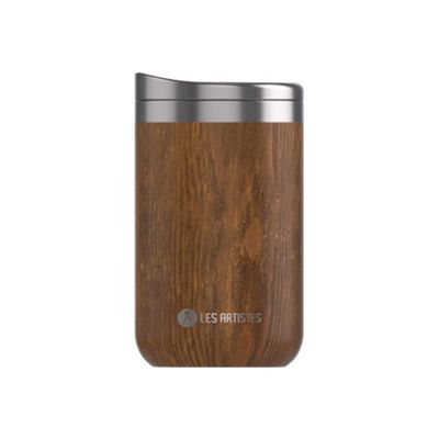 Les Artistes Univers Earth - Mug isotherme - 350 ml - blanc, rouge et bleu - acier inoxydable