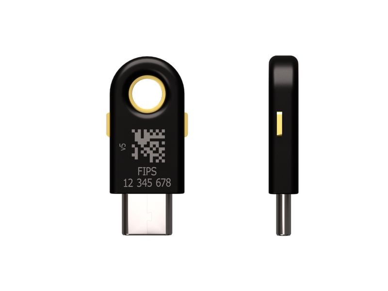 Yubico YubiKey 5C FIPS FW 5.4 USB-C, 1 Stück YubiKey 5 Nano FIPS