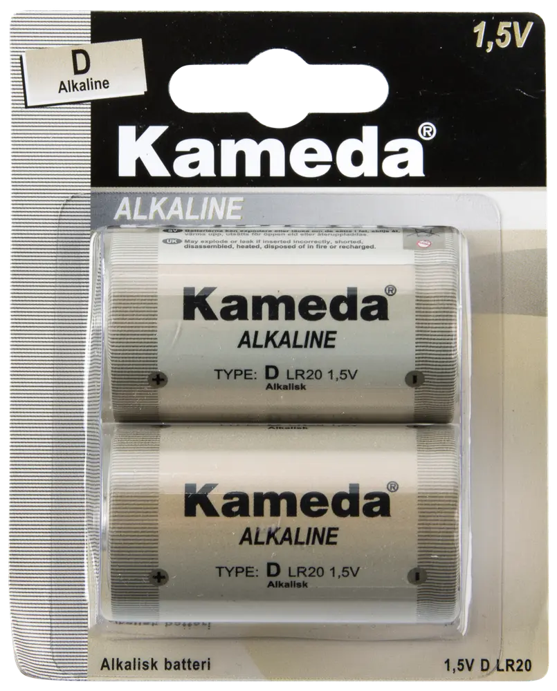 Kameda Alkaline batteri - D 2-pak