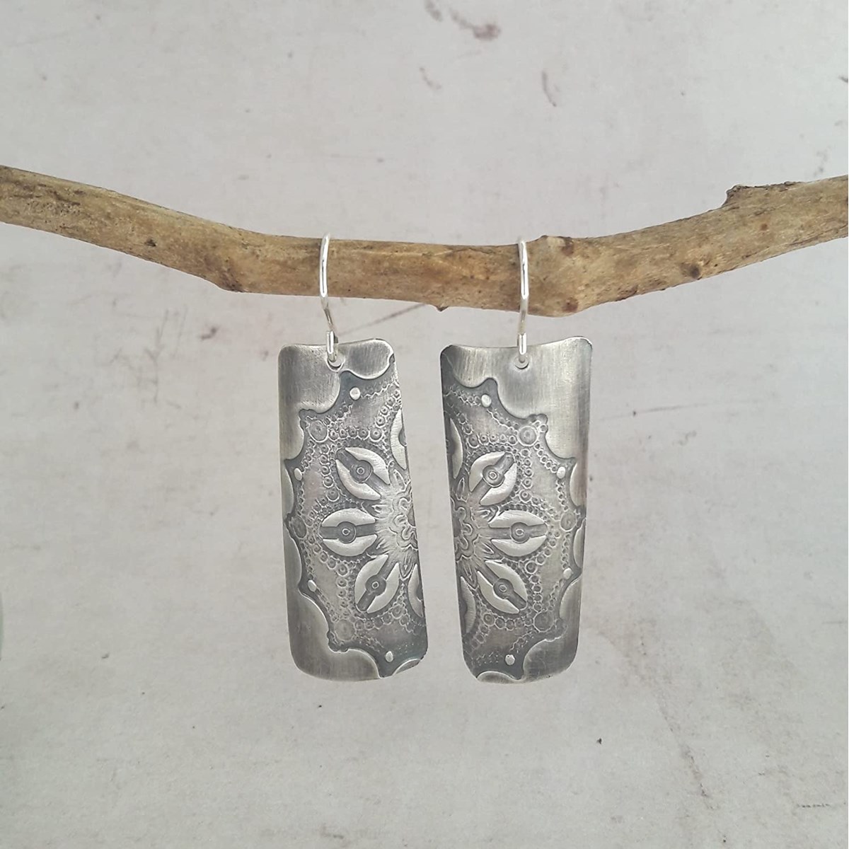 Boucles D'Oreilles Ethniques Txai Argent 925