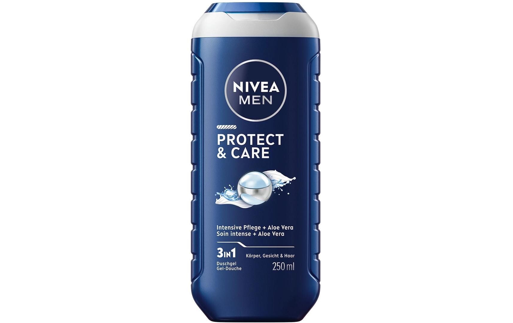 Duschgel Protect and Care 250 mlPflegedusche für Herren mit natürlicher Aloe vera schützt die Haut vor dem Austrocknen