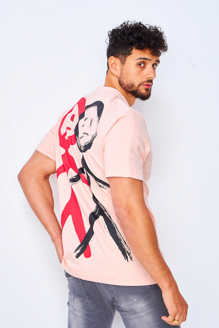 T-shirt rose 