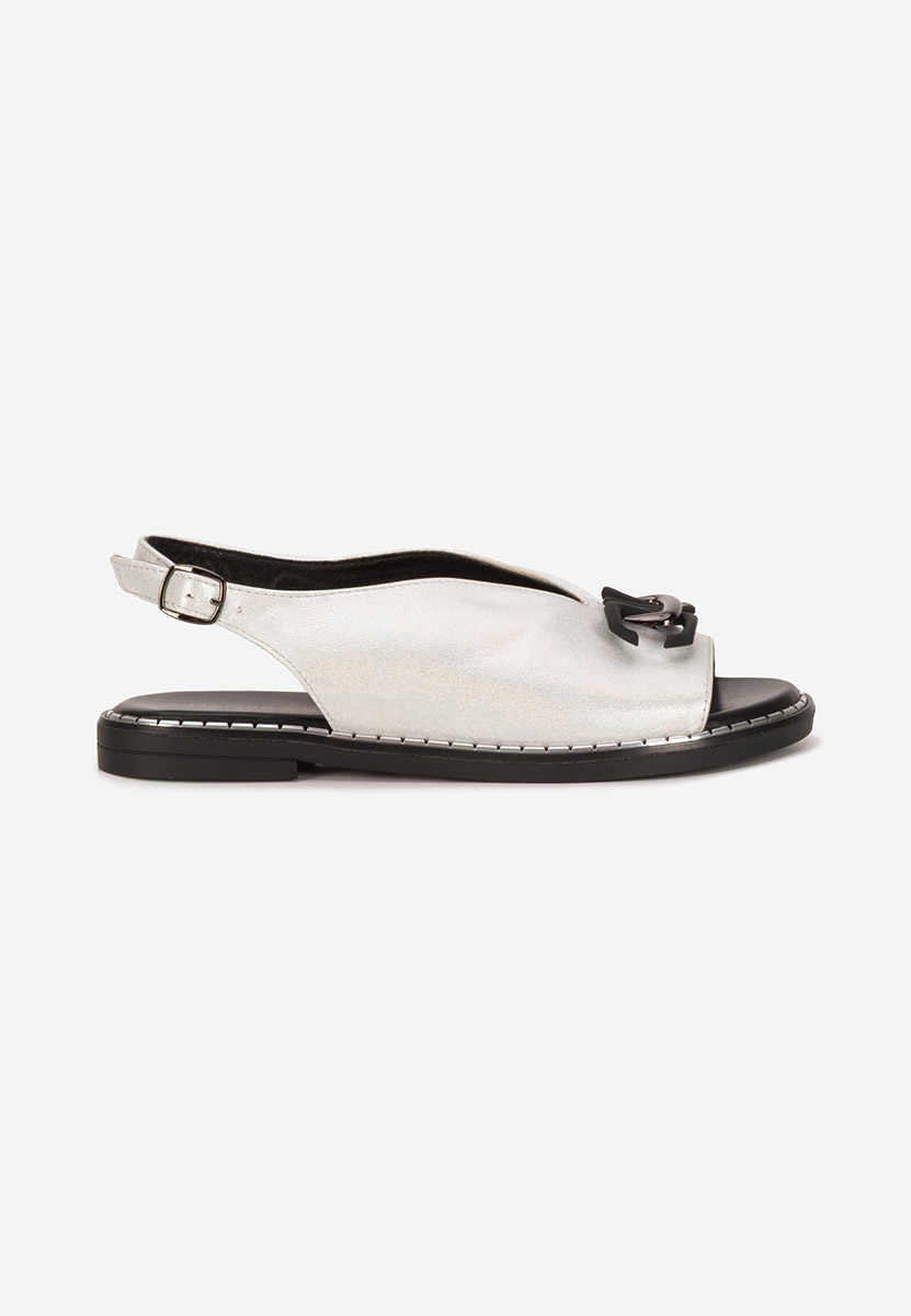 Sandales plates blanches Haylei V2