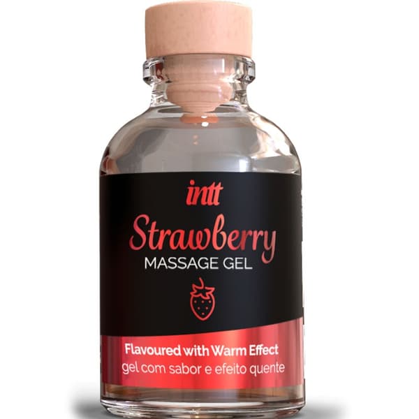 Intt Massasje & Oral Sex - Hot Effect Strawberry Flavor Massage Gel
