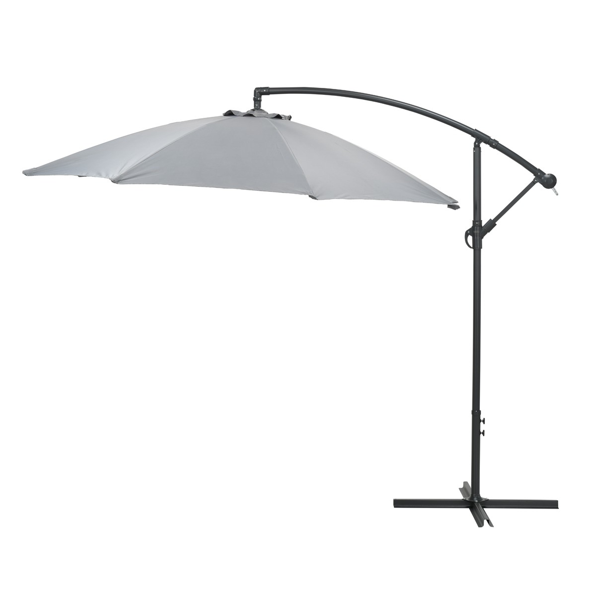Garden Impressions Athene lichtgrijs zweefparasol