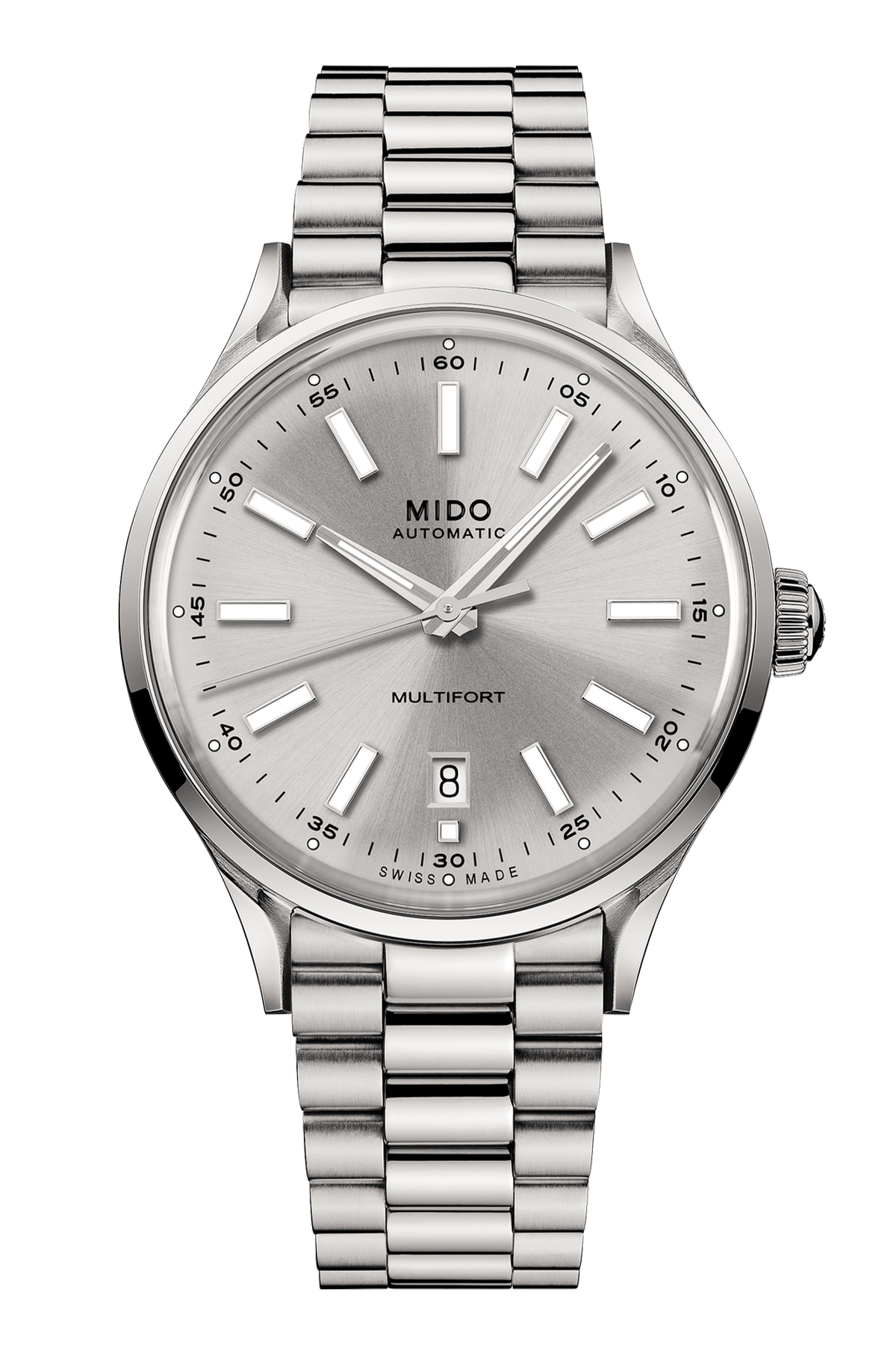 Mido Multifort Patrimony Powerwind Silber