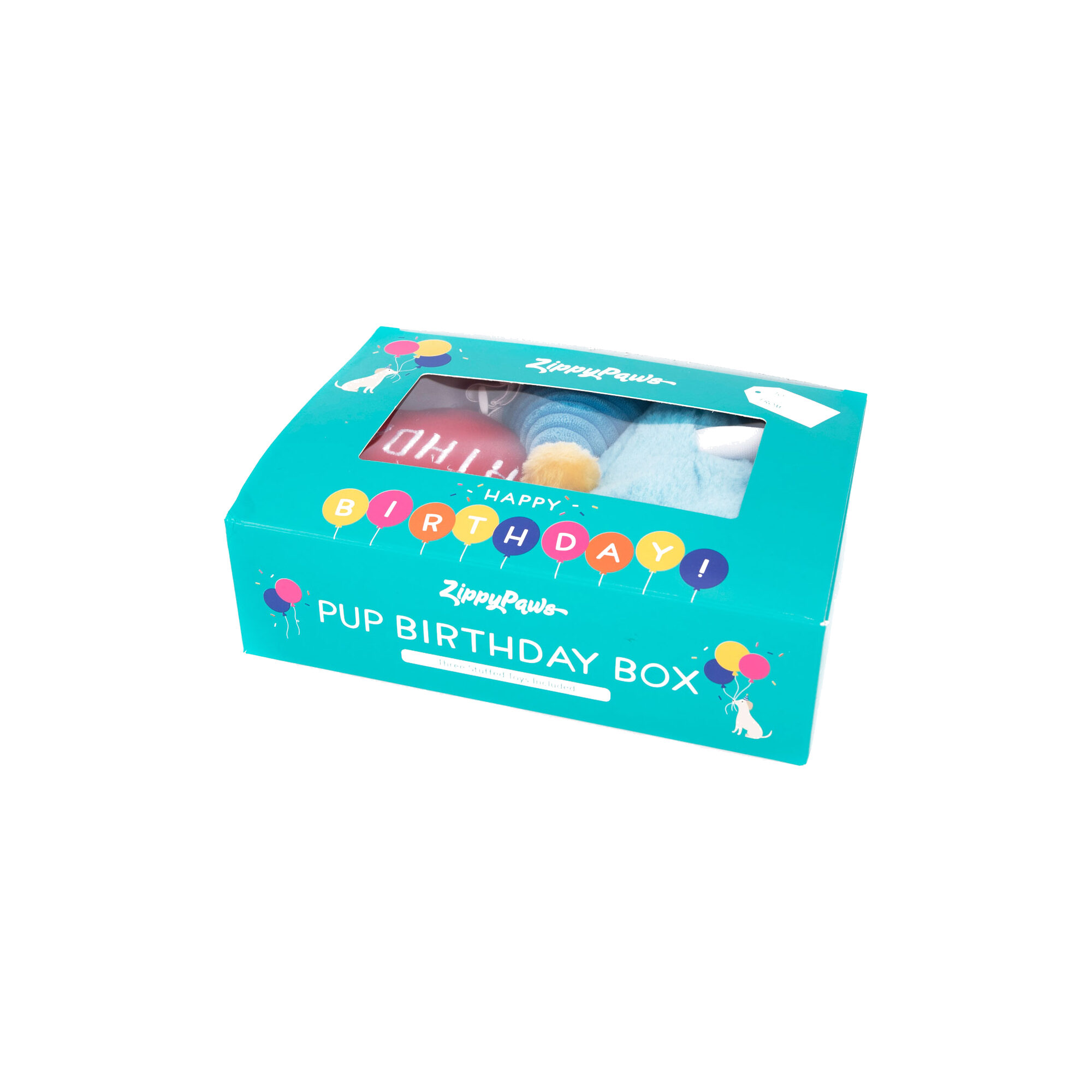 ZippyPaws Pup Birthday Box Blue