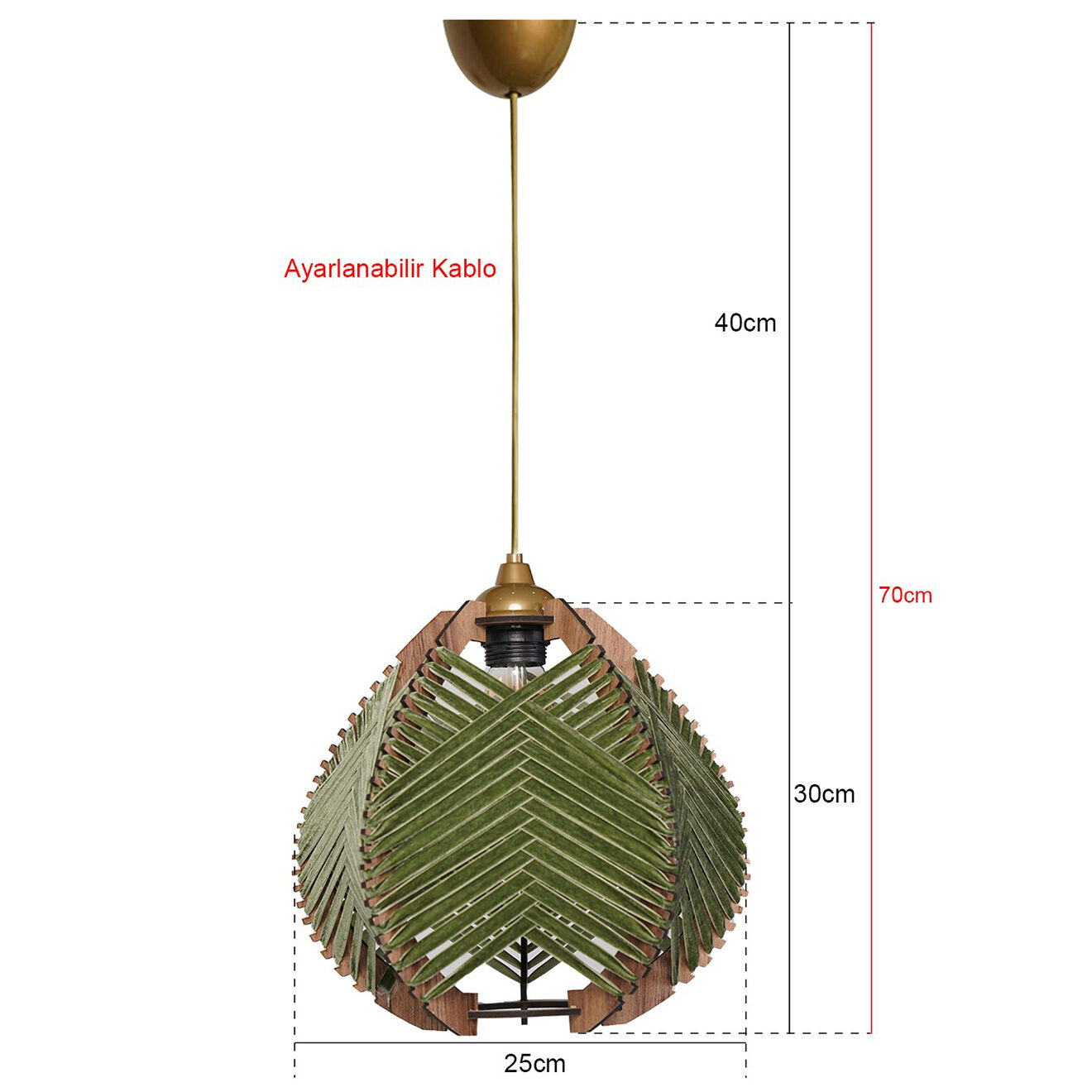 Sheen Suspension YL228 verte - 30x25 cm