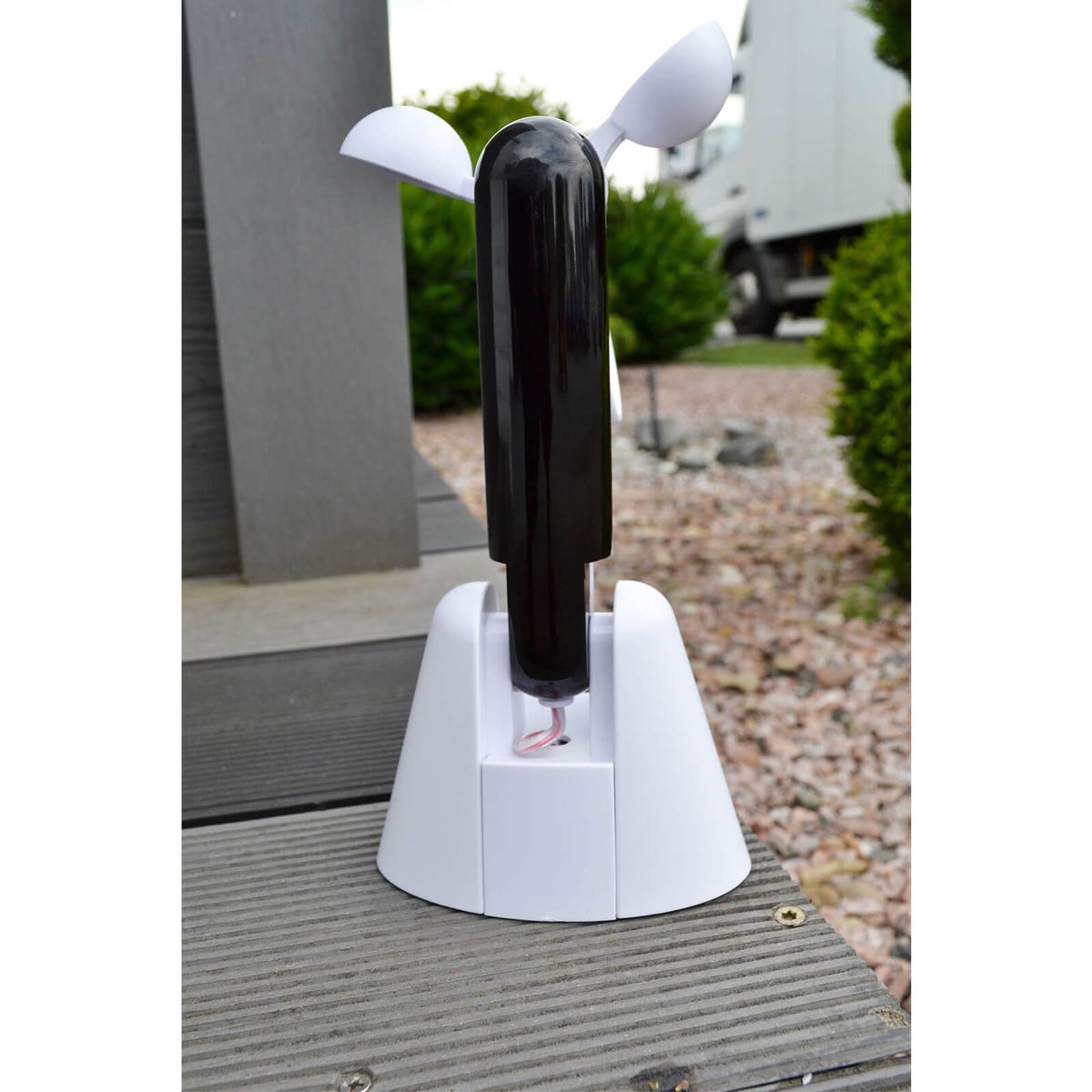 Home Deluxe - KANI windsensor voor volledige cassettezonneschermen - Afmetingen: 25 x 6 x 12 cm - 9 helderheidsniveaus - 5 windsnelheden