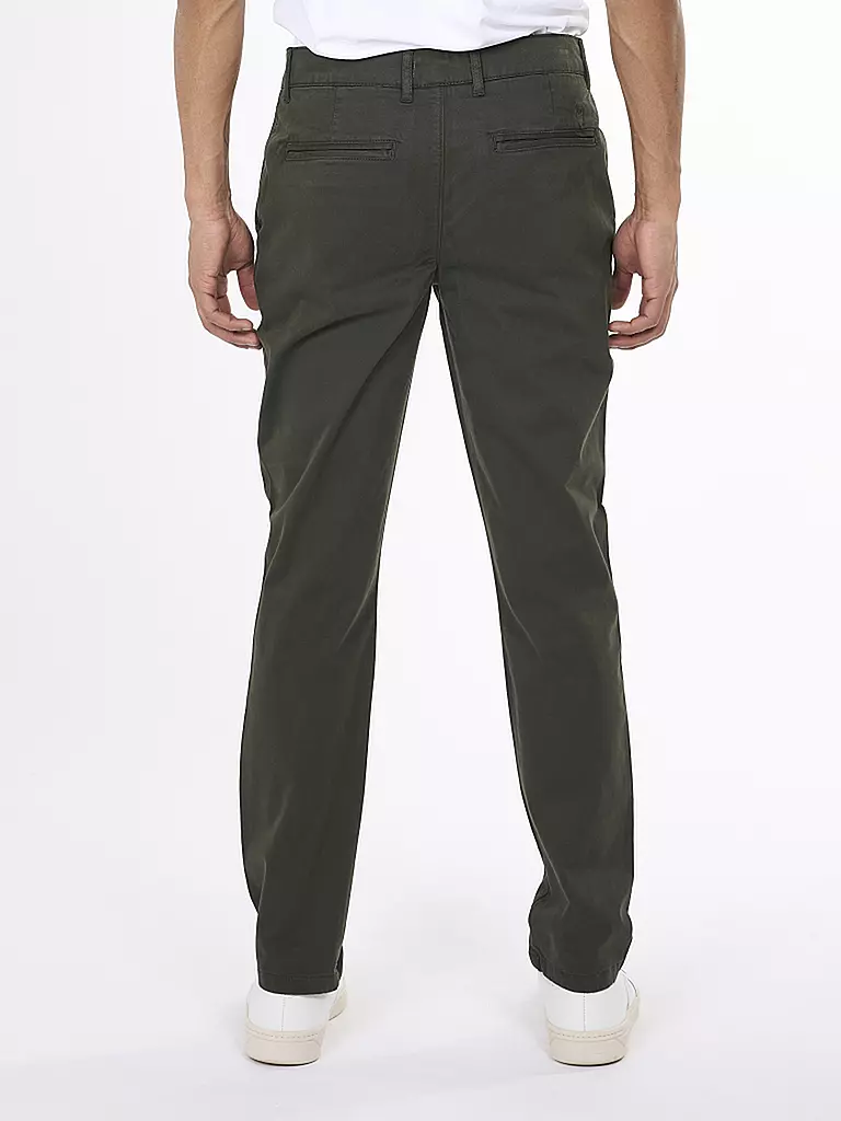 KNOWLEDGE COTTON APPAREL Chino LUCA dunkelgrün
