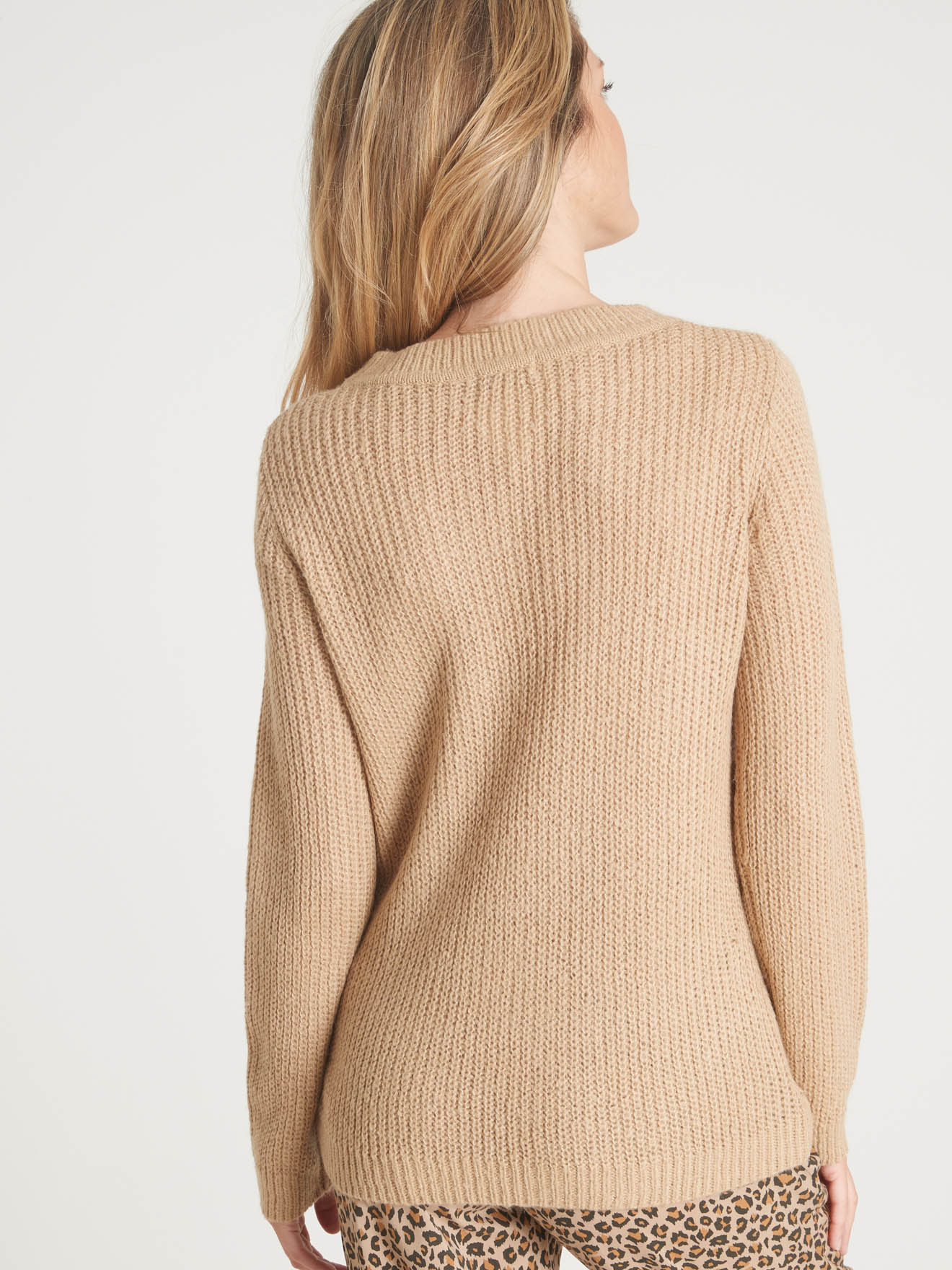 Pull  torsadé forme loose