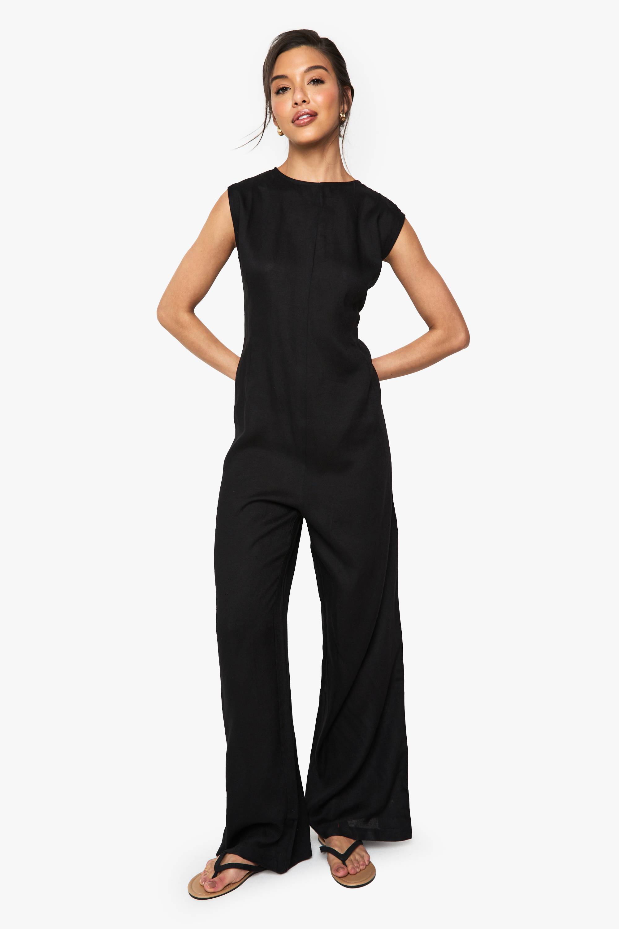 boohoo Combinaison sans manches en lin