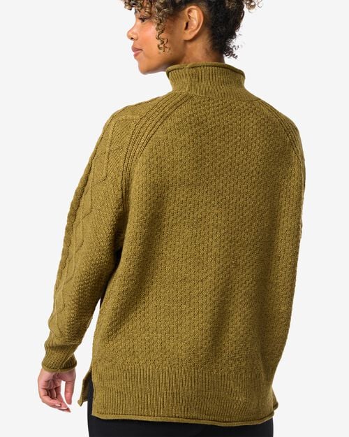 pull en maille femme Zelda vert