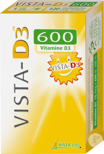 Vista D3 600 Adult 120 Comprimés Fondants