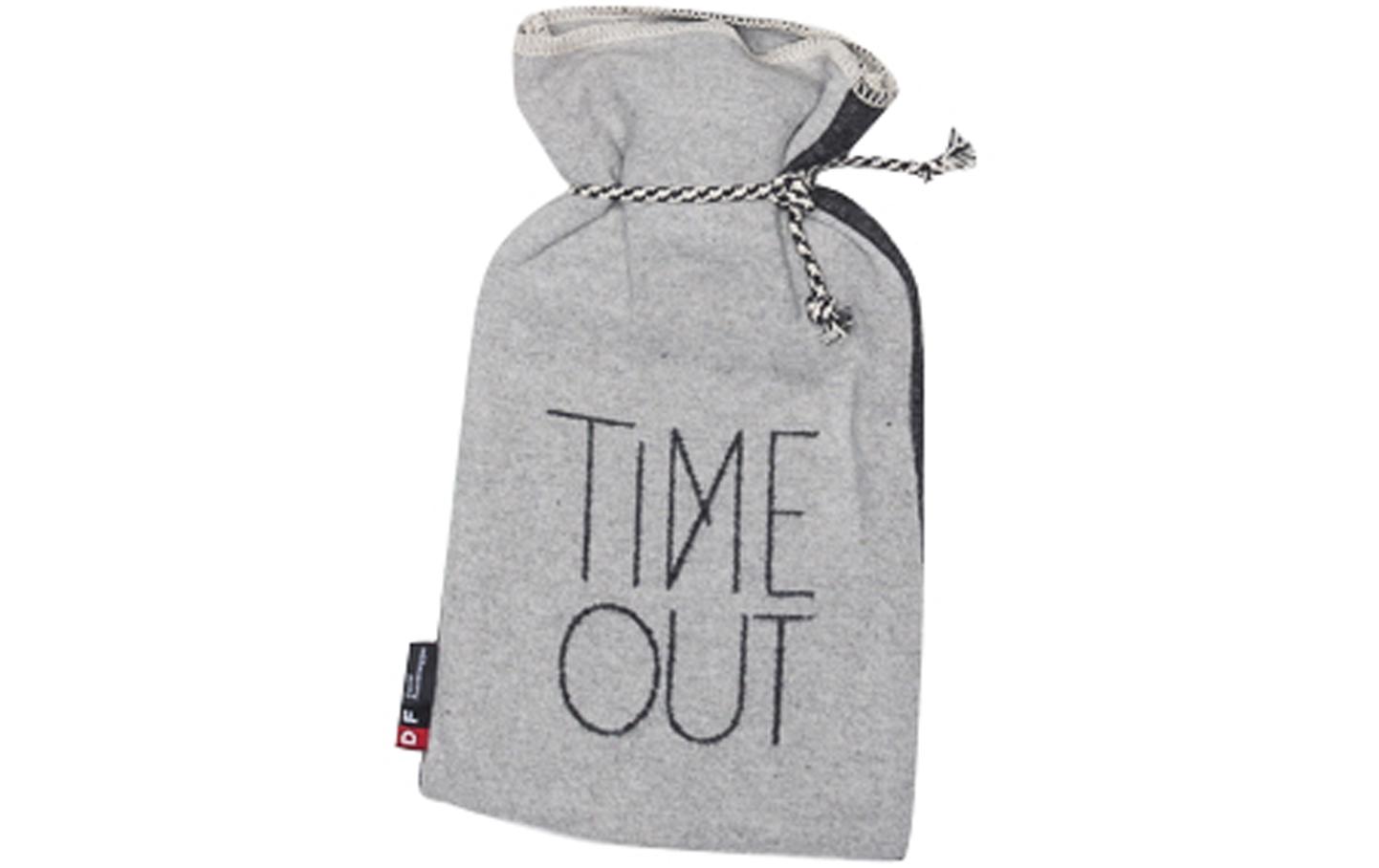Time out 2 l, filzfarbenBettflasche mit Flanellbezug