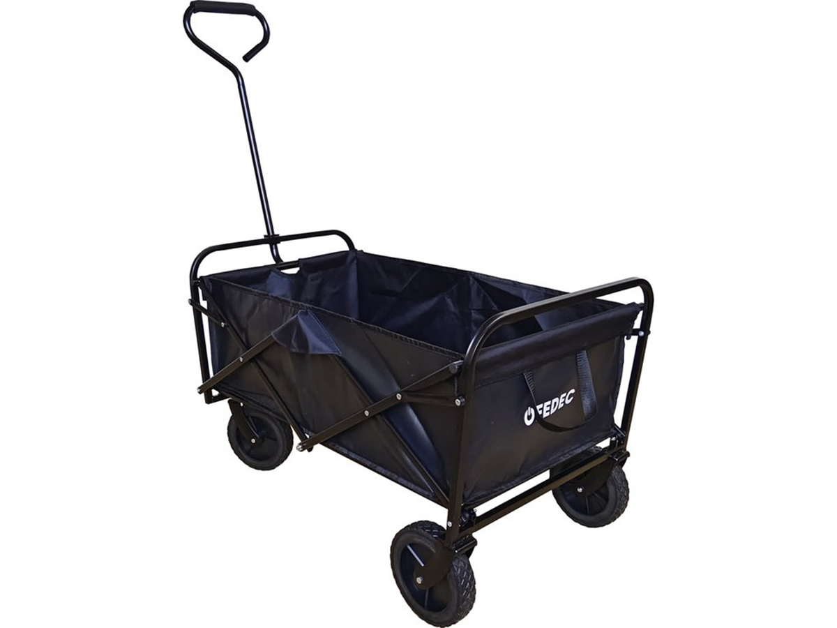 FEDEC opvouwbare bolderkar met pvc wielen - 75 kg