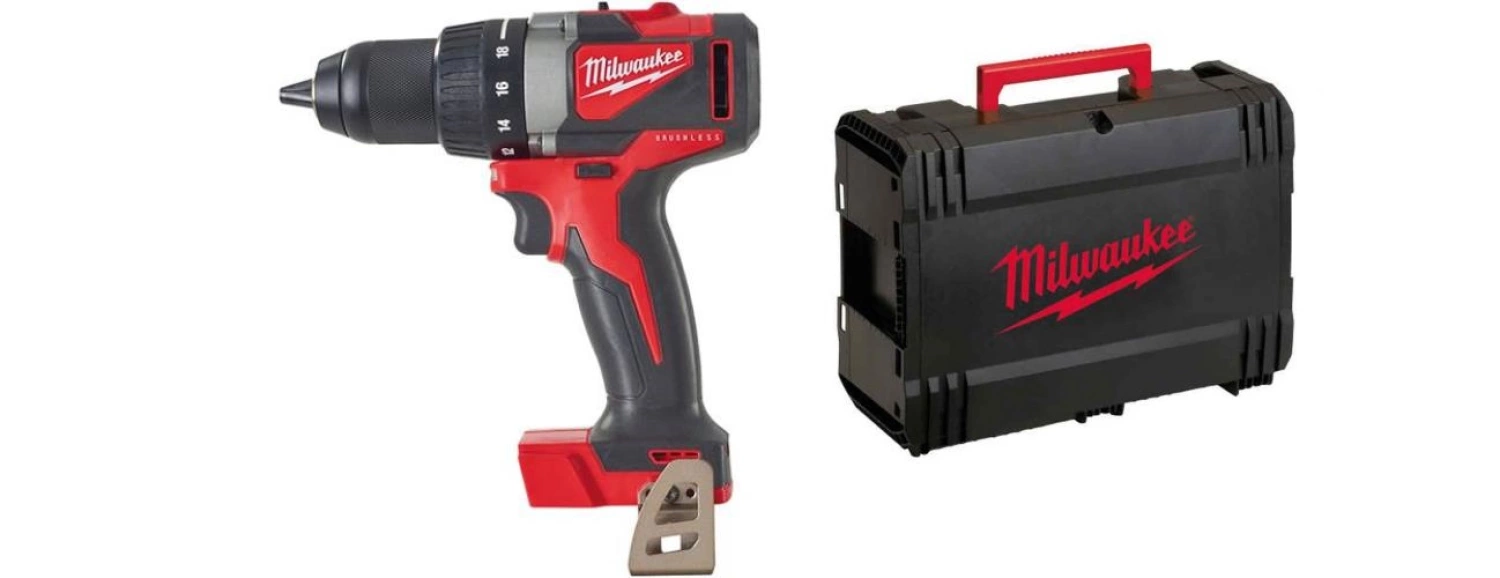 Milwaukee M18 BLDD2-0X 18V Li-Ion accu schroefboormachine body in HD-box - koolborstelloos - 82Nm