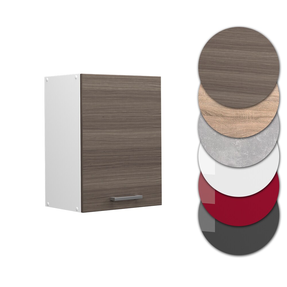 Vicco Hängeschrank Küchenschrank Küchenzeile R-Line 45 cm Weiß Edelgrau Tür Fächer