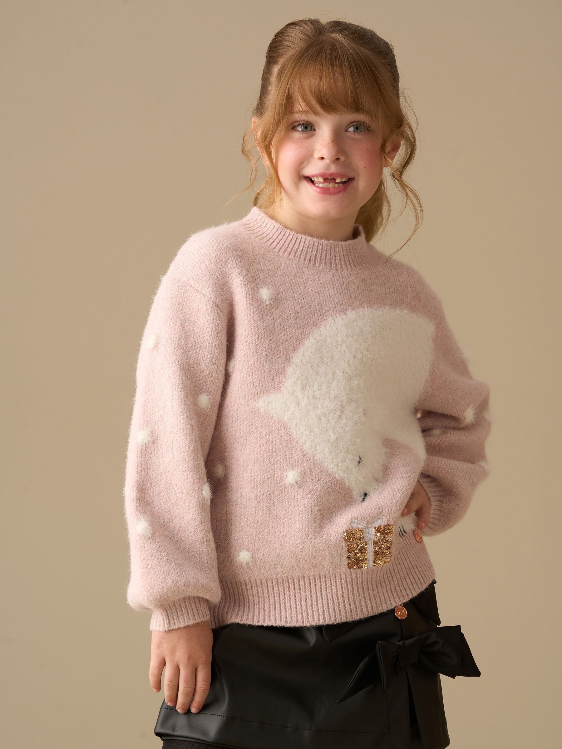 Angel & Rocket Izzy Polar Bear Knitted Jumper