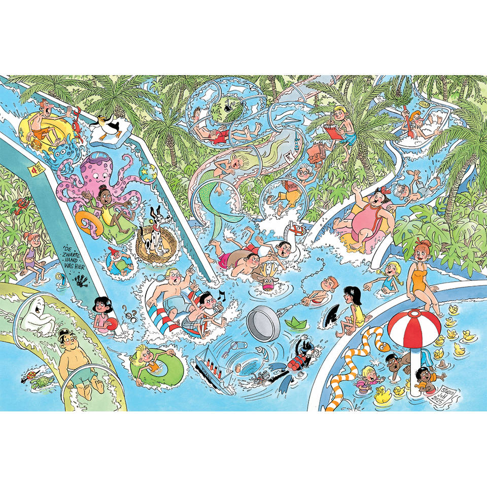 Jumbo Jan van Haasteren Junior puzzel Waterglijbaan gekte - 360 stukjes