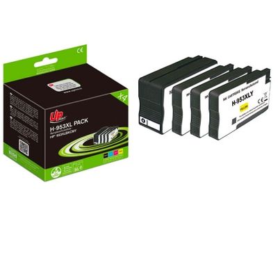 Cartouche compatible HP 953XL - pack de 4 - noir, cyan, magenta, jaune - UPrint