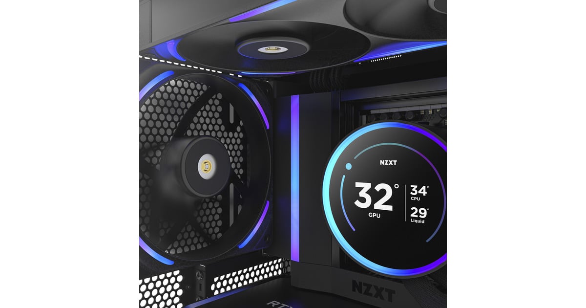 NZXTF140X RGB case fan  (Zwart, 140 x 140 x 30 mm, PWM)