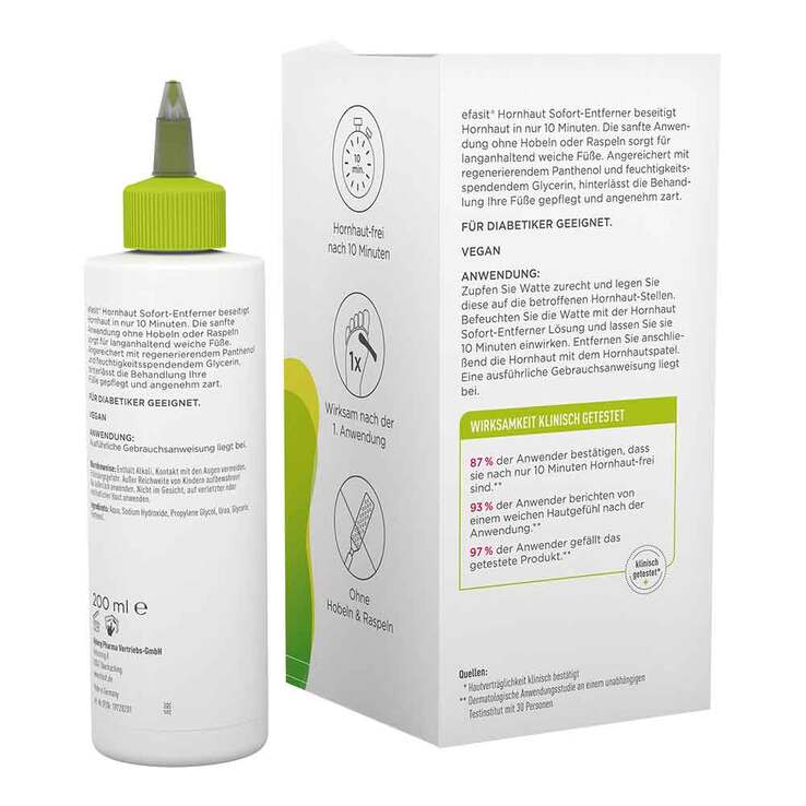 Efasit Hornhaut Sofort-Entferner Tinktur, 200 ml