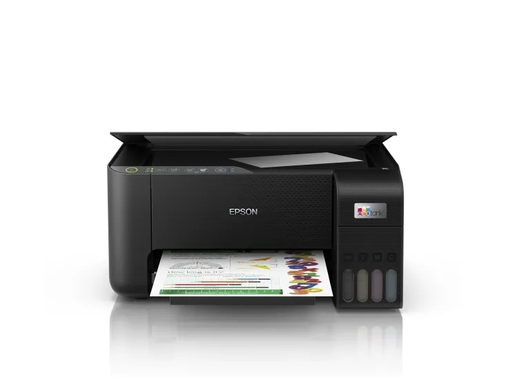 [OUTLET] - Epson EcoTank ET-2812 - Multifunktionsprinter - farve - blækprinter - kan genopfyldes - A4 (medie) - op til 10 spm (udskriver) - 100 ark - Wi-Fi - sort