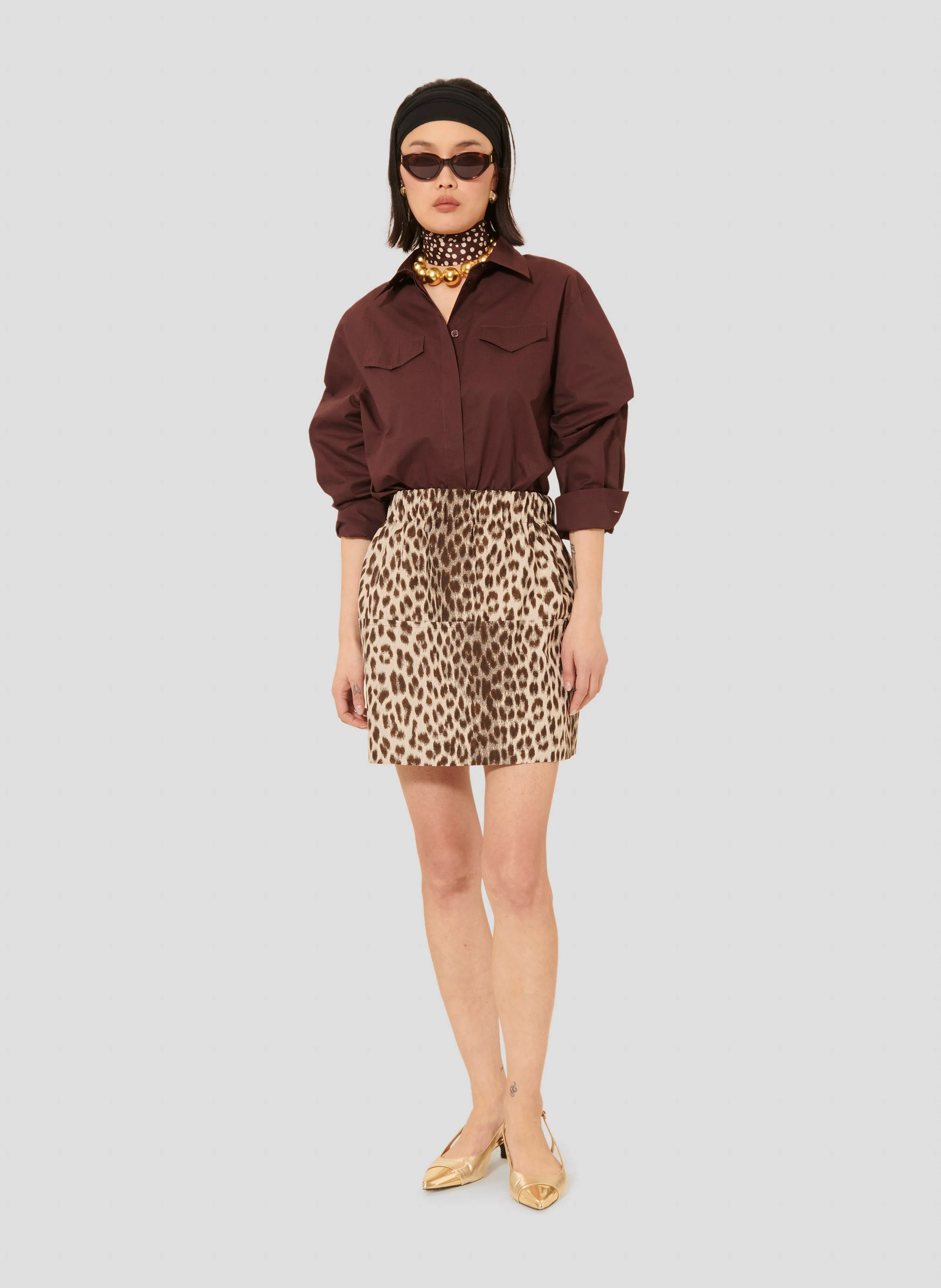 CARLOTTA - Chemise oversize en coton | Violet