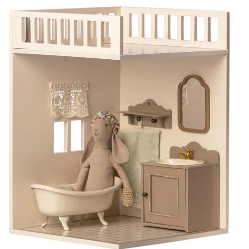 Maileg poppenhuis kapstok met plank - 4 cm