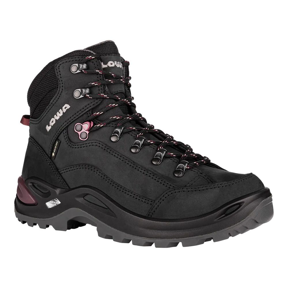 Lowa RENEGADE GTX MID - Chaussures randonné Femme black/prune