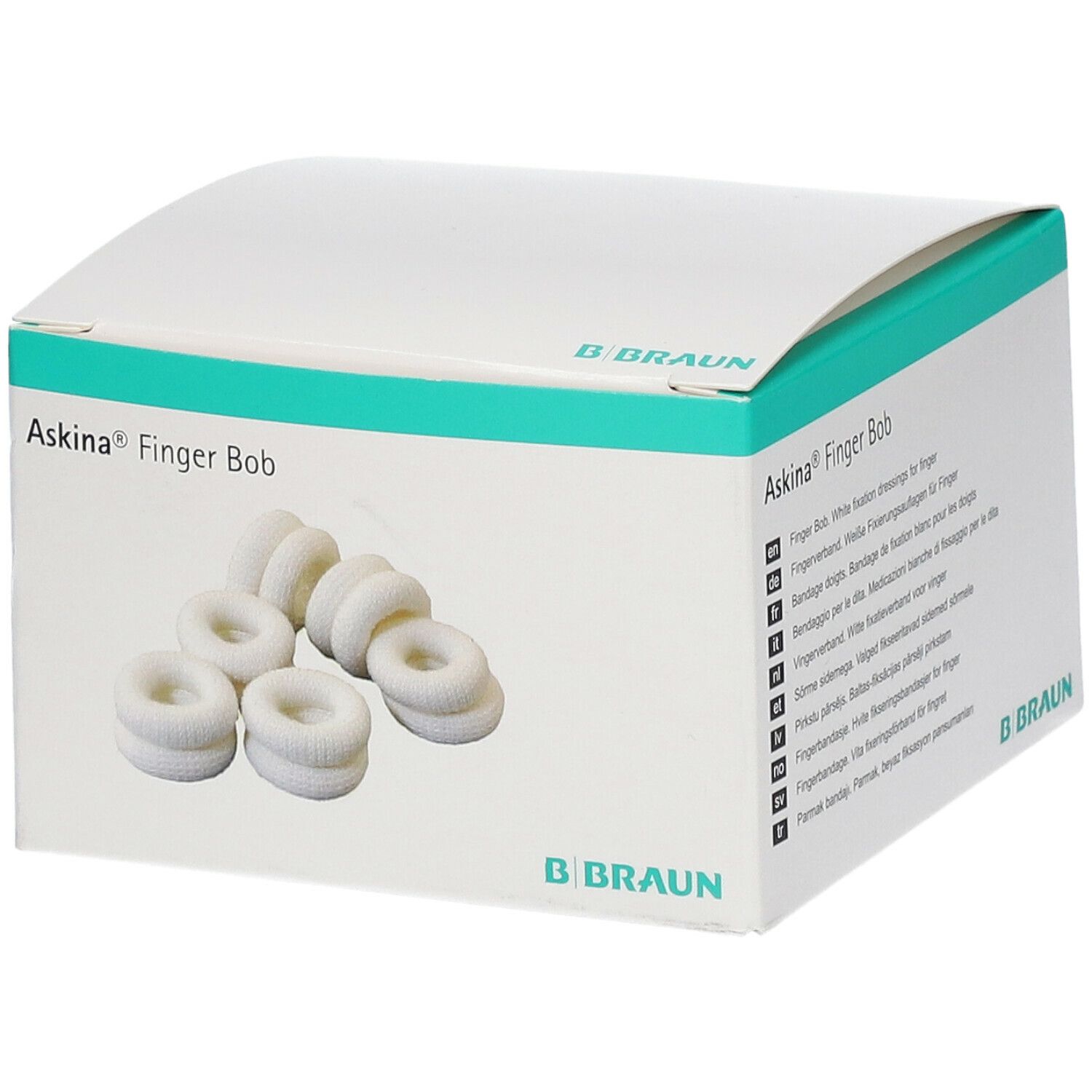 B. Braun Askina Finger Bob Fingerfixierverband für Wundauflagen 50 Stück weiß