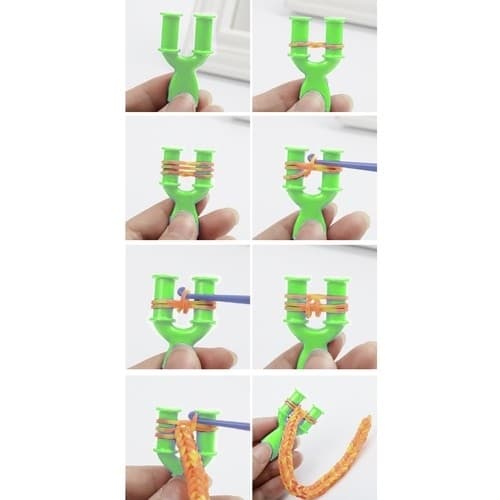 DIY - Vevbånd - 4400 stk - Gummibåndsett -