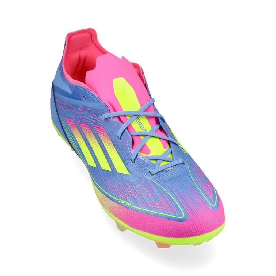 adidas F50 Elite FG Celestial Victory - Blue Fusion/Lucid Lemon/Lucid Pink Enfant