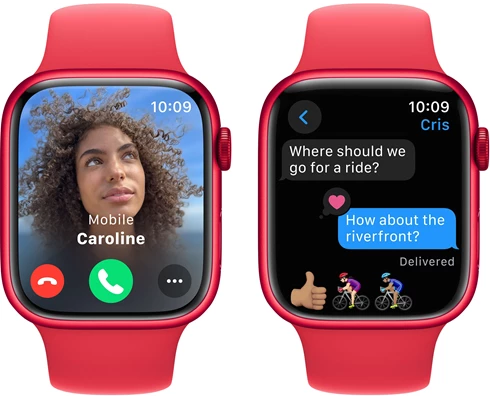 Apple Watch Series 9 GPS   Cellular 45mm (PRODUCT)RED Aluminium Case with (PRODUCT)RED Sport Band - S/M