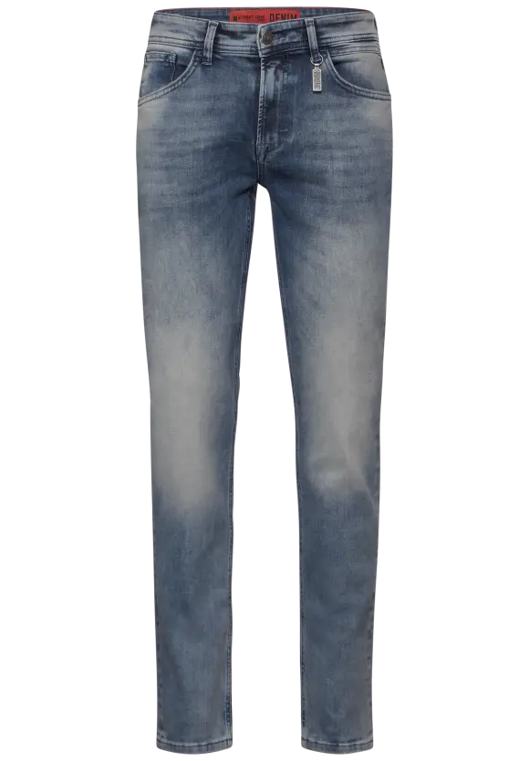 Superslimfit Jeans - dark blue random wash