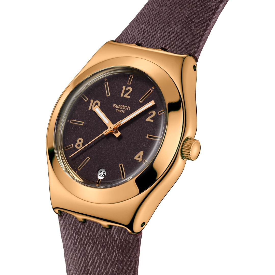 Swatch Irony Medium Heart of Burgundy