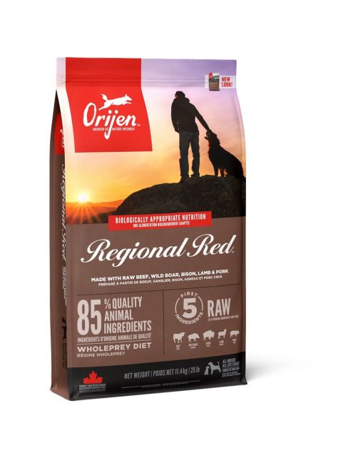 Orijen Whole Prey Regional Red Dog Rund&Zwijn - Hondenvoer