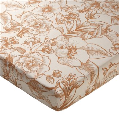 Linge de lit motif cercles à fleurs variées - BECQUET CRÉATION