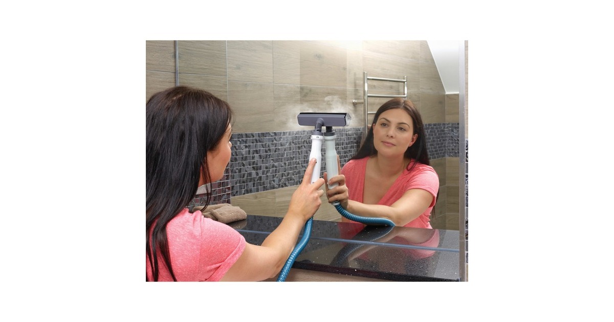 BLACK+DECKERFSMH1321 1600W Steam-mop met 6 accessoires stoomreiniger  (Wit/blauwgrijs)