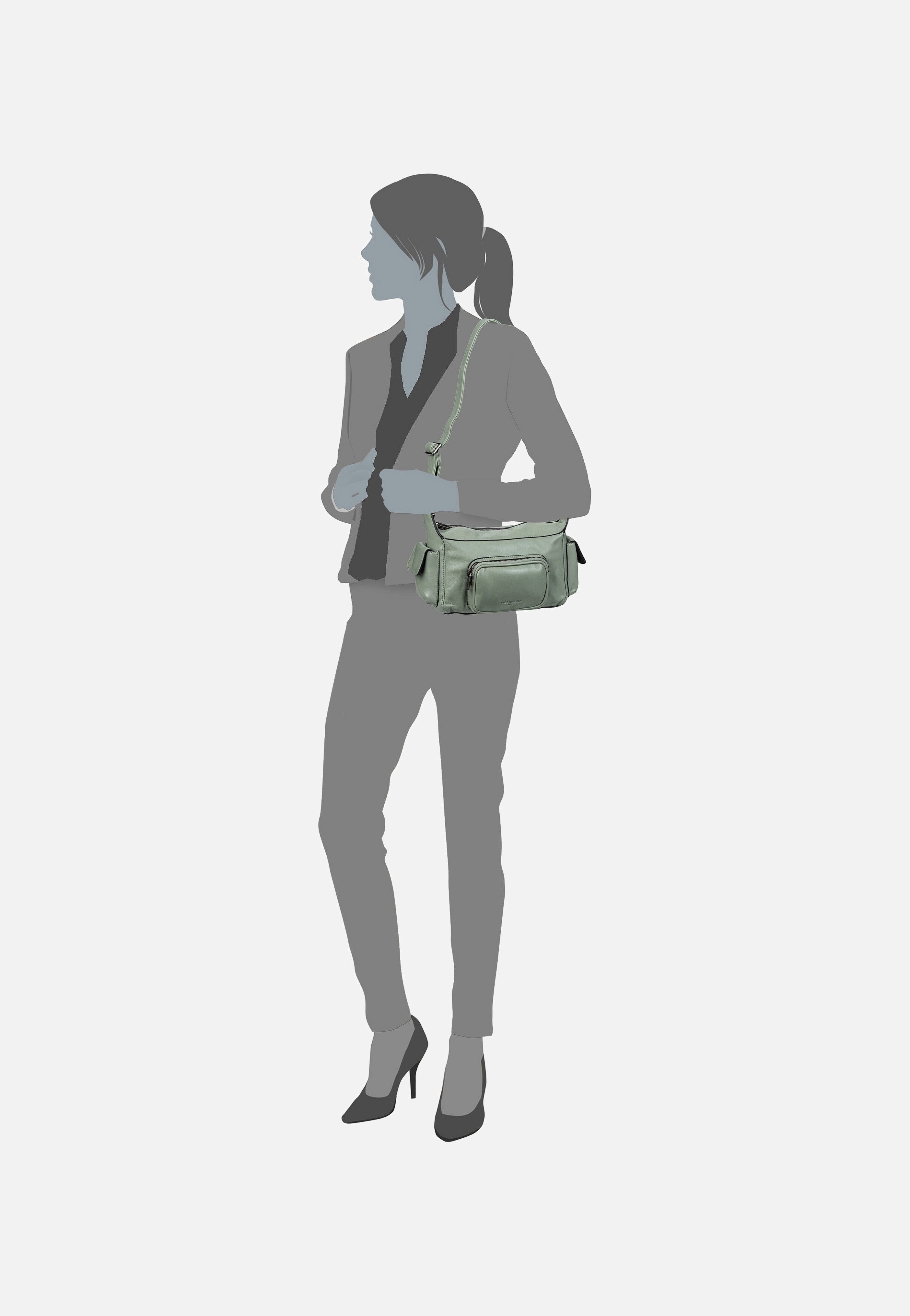 Lila S 2163085 Forest Green - Umhängetasche