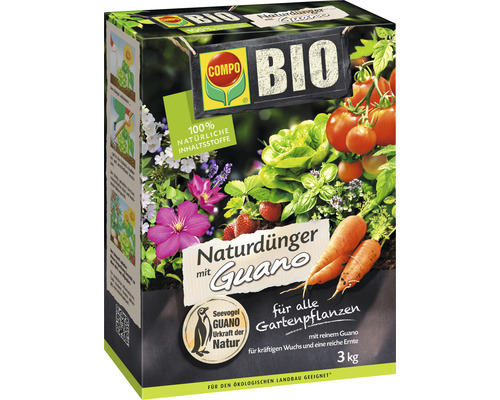 Compo Guano + Steenmeel Natuurlijke Meststof 3 kg