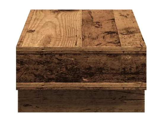 Support de moniteur vieux bois 50x27x15 cm bois d'ingénierie