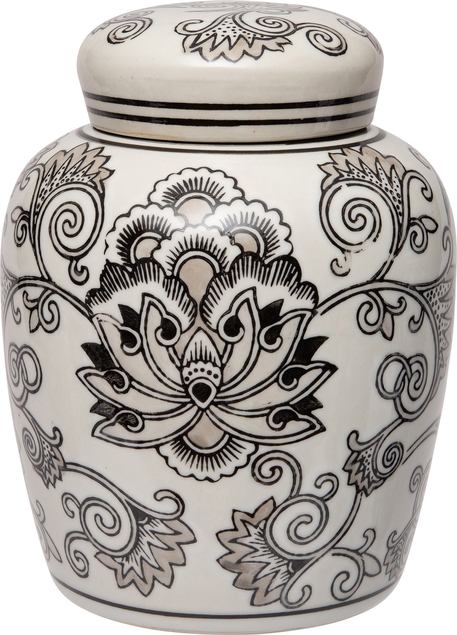 Intratuin vaas Ellery grijs D 19 H 25,4 cm