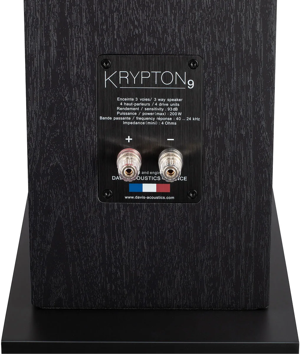 Davis Acoustics Krypton 9 Noir (la paire) Enceintes colonne