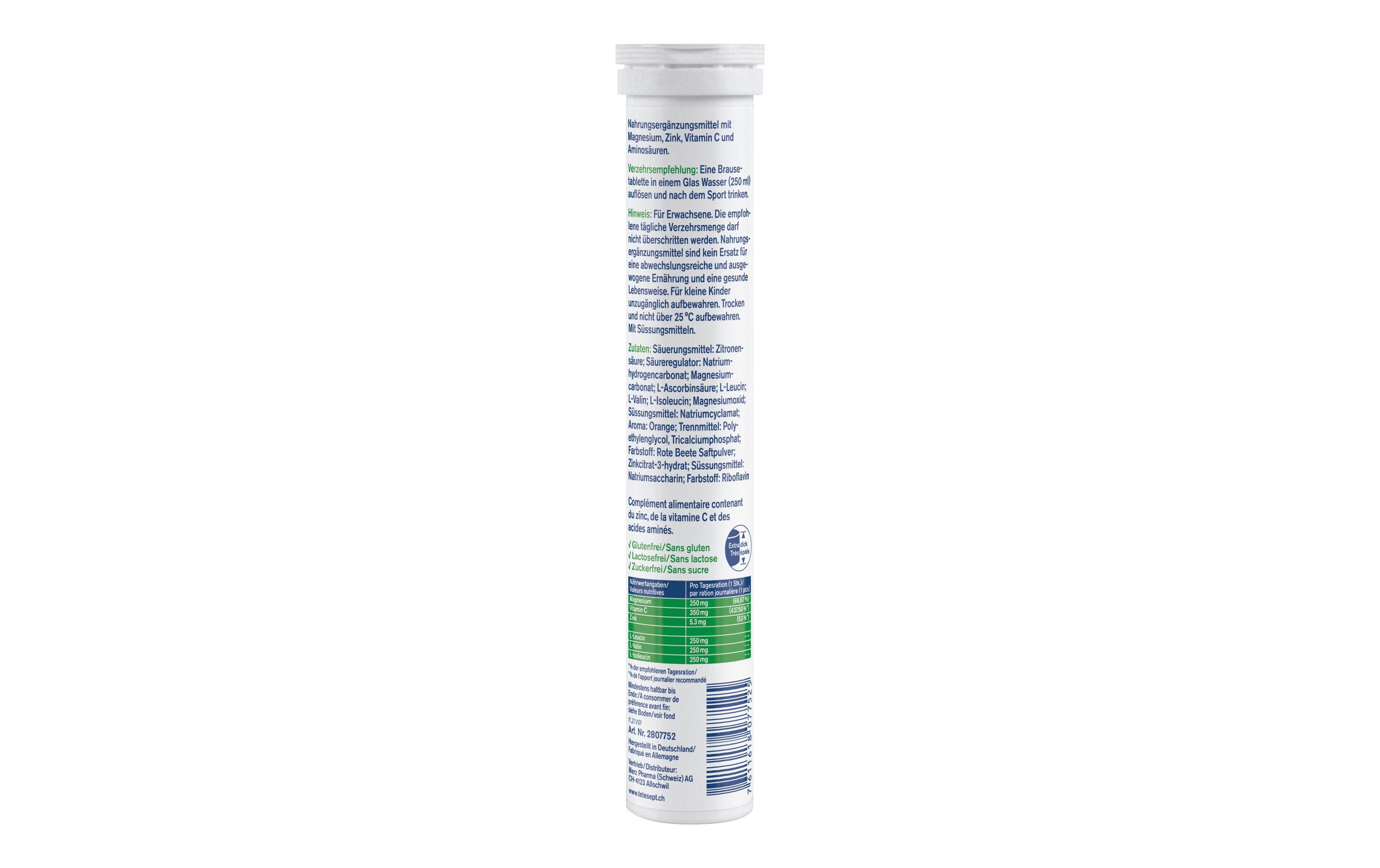 Active Recovery 17 BrausetablettenZuckerfreies Nahrungsergänzungsmittel für Sportler