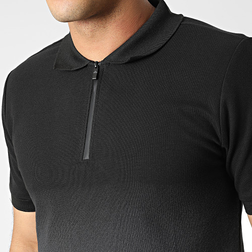 Polo Manches Courtes Dégradé XP139 Noir