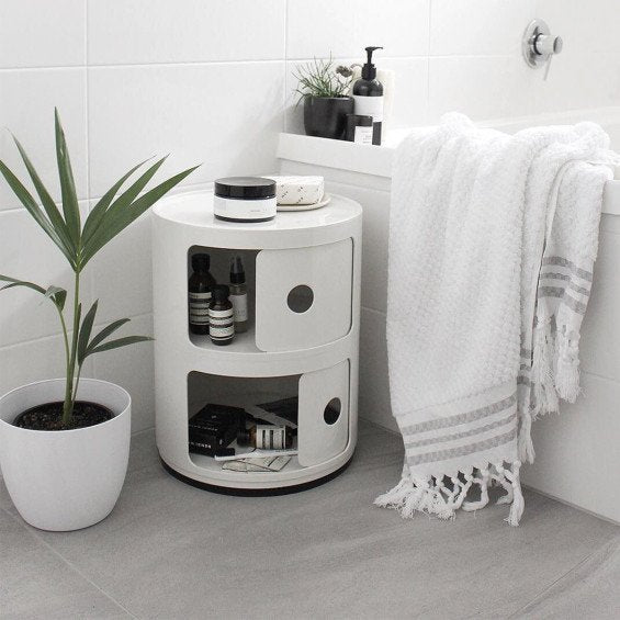 Kartell Componibili Kast Ã 32 cm - 2 Modules - Wit